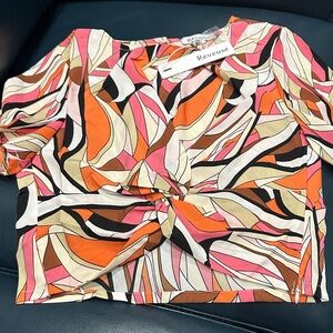 Women's Colorful Abstract Blouse